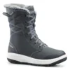Botas De Nieve Y Apreski Impermeables De Piel Mujer Quechua SH500 U-Warm Gris