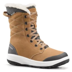 Botas De Nieve Y Apreski Impermeables De Piel Mujer Quechua SH500 U-Warm Gris -ZAS Ventas botas de nieve y apreski impermeables de piel mujer quechua sh500 u warm marron