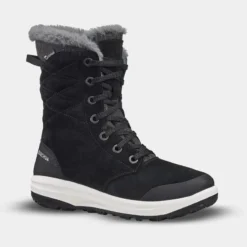 Botas De Nieve Y Apreski Impermeables De Piel Mujer Quechua SH500 U-Warm Gris -ZAS Ventas botas de nieve y apreski impermeables de piel mujer quechua sh500 u warm negro