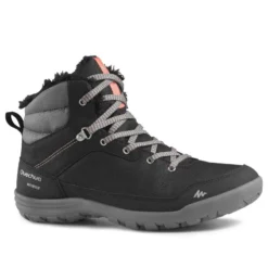 Botas De Nieve Y Apreski Impermeables Mujer Quechua SH100 Warm Caqui -ZAS Ventas botas de nieve y apreski impermeables mujer quechua sh100 warm negro