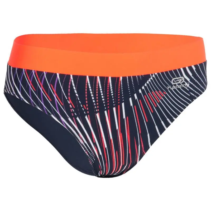 Braguita Corta Deportiva Running Kalenji Athletics Mujer Azul Marino/Naranja 2 Braguita Corta Deportiva Running Kalenji Athletics Mujer Azul Marino/Naranja - Imagen 2