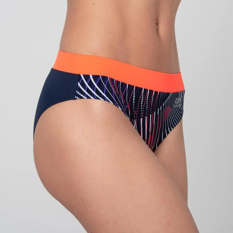 Braguita Corta Deportiva Running Kalenji Athletics Mujer Azul Marino/Naranja 3 Braguita Corta Deportiva Running Kalenji Athletics Mujer Azul Marino/Naranja - Imagen 3