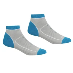 Regatta Calcetines Al Tobillo Samaris Trail Colores Sólidos Para Mujer Packs De 2 Negro, -ZAS Ventas calcetines al tobillo samaris trail colores solidos para mujer packs de 2 acero