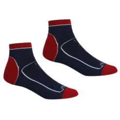 Regatta Calcetines Al Tobillo Samaris Trail Para Hombre Packs De 2 Negro, Acero Oscuro -ZAS Ventas calcetines al tobillo samaris trail para hombre packs de 2 marino rojo oscuro