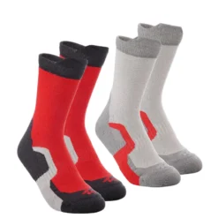 Calcetines Altos De Montaña Y Trekking 2 Pares Niños Quechua MH100 -ZAS Ventas calcetines altos de montaa y trekking 2 pares nios quechua mh100 10