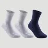 Calcetines Altos De Tenis Niños Pack De 3 Artengo RS 160 Azul Marino