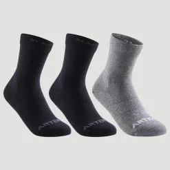 Calcetines Altos De Tenis Niños Pack De 3 Artengo RS 160 Azul Marino 11 Calcetines Altos De Tenis Niños Pack De 3 Artengo RS 160 Azul Marino -ZAS Ventas calcetines altos de tenis nios pack de 3 artengo rs 160 negro gris