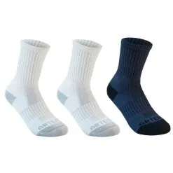 Calcetines Altos De Tenis Niños Pack De 3 Artengo RS 500 Marino Negro Blanco -ZAS Ventas calcetines altos de tenis nios pack de 3 artengo rs 500 blanco azul marino