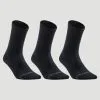 Calcetines Altos De Tenis Pack De 3 Artengo RS 500 Negro