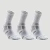 Calcetines Altos De Tenis Pack De 3 Artengo RS 560 Blanco Gris