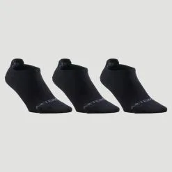 Calcetines Cortos De Tenis Pack De 3 Artengo RS 160 Blanco Naranja -ZAS Ventas calcetines cortos de tenis pack de 3 artengo rs 160 negro