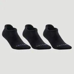 Calcetines Cortos De Tenis Pack De 3 Artengo RS 500 Caqui Blanco Rosa -ZAS Ventas calcetines cortos de tenis pack de 3 artengo rs 500 negro