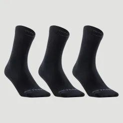 Artengo CALCETINES LARGOS DE DEPORTE RS 160 NEGRO LOTE DE 3 PARES