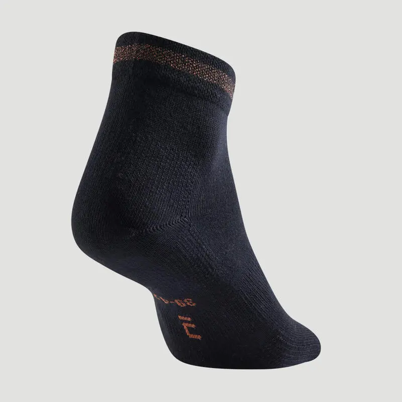 CALCETINES MEDIA CAÑA DE DEPORTE ARTENGO RS 160 NEGRO LOTE DE 3 PARES 4 CALCETINES MEDIA CAÑA DE DEPORTE ARTENGO RS 160 NEGRO LOTE DE 3 PARES - Imagen 4