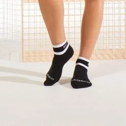 Calcetines Media Caña De Tenis Pack De 3 Artengo RS 500 Negro Blanco Rayas -ZAS Ventas calcetines media caa de tenis pack de 3 artengo rs 500 negro blanco rayas 2