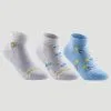 Calcetines Media Caña Tenis Niños Pack De 3 Artengo RS160 Azul Blanco Logo
