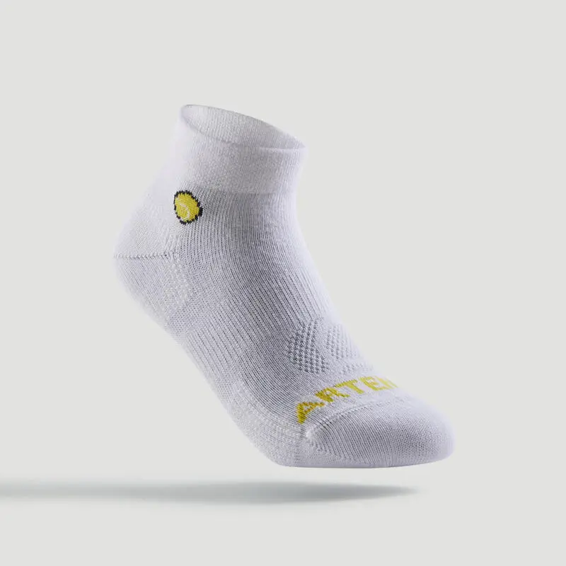 Calcetines Media Caña Tenis Niños Pack De 3 Artengo RS160 Azul Blanco Logo 5 Calcetines Media Caña Tenis Niños Pack De 3 Artengo RS160 Azul Blanco Logo - Imagen 5