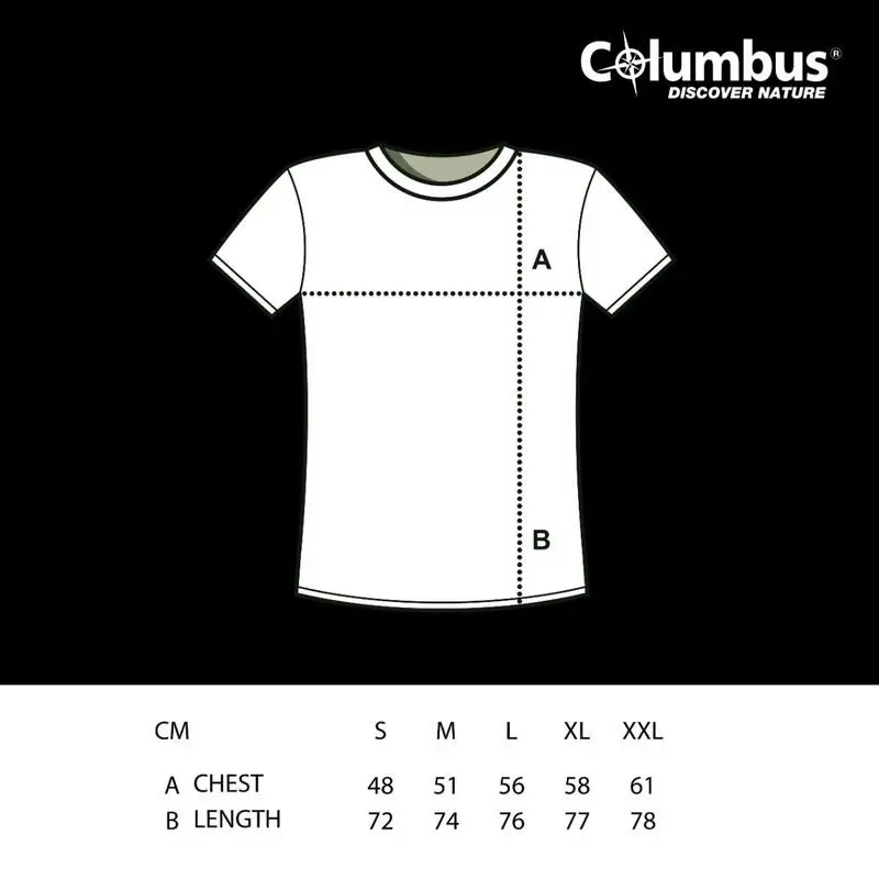 Columbus Outdoor Camiseta De Algodón Columbus Bikepackers De Manga Corta Negra 2 Columbus Outdoor Camiseta De Algodón Columbus Bikepackers De Manga Corta Negra - Imagen 2