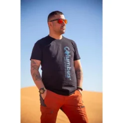 Columbus Outdoor Camiseta De Algodón Columbus Logo De Manga Corta Negra -ZAS Ventas camiseta de algodon columbus logo de manga corta negra 2