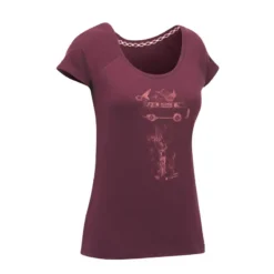 Camiseta De Escalada Y Montaña Manga Corta Mujer Simond Vertika Burdeos -ZAS Ventas camiseta de escalada y montaa manga corta mujer simond vertika burdeos 4