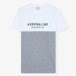 Camiseta De Manga Corta De Hombre Scalpers ADN BLOCK TEE Azul Marino De Algodón -ZAS Ventas camiseta de manga corta para hombre scalpers adn block tee blanca de algodon