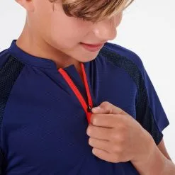 Camiseta De Montaña Y Trekking Con Cremallera Niños 7-15 Años Quechua MH550 Azul -ZAS Ventas camiseta de montaa y trekking con cremallera nios 7 15 aos quechua mh550 azul 2