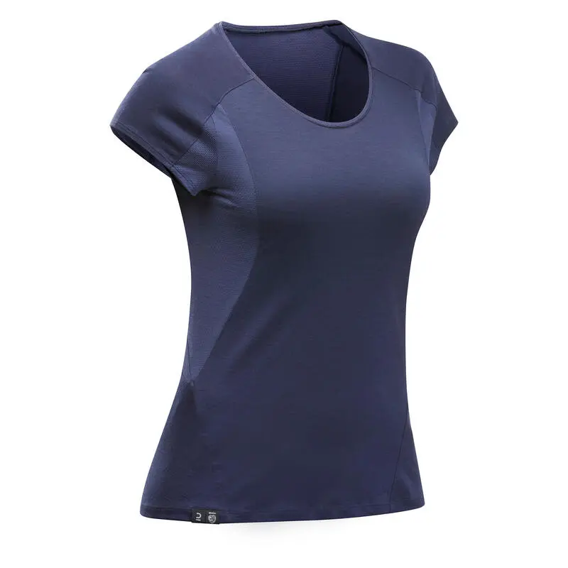 Forclaz Camiseta De Montaña Y Trekking Manga Corta Lana Merino Mujer MT500 5 Forclaz Camiseta De Montaña Y Trekking Manga Corta Lana Merino Mujer MT500 - Imagen 5