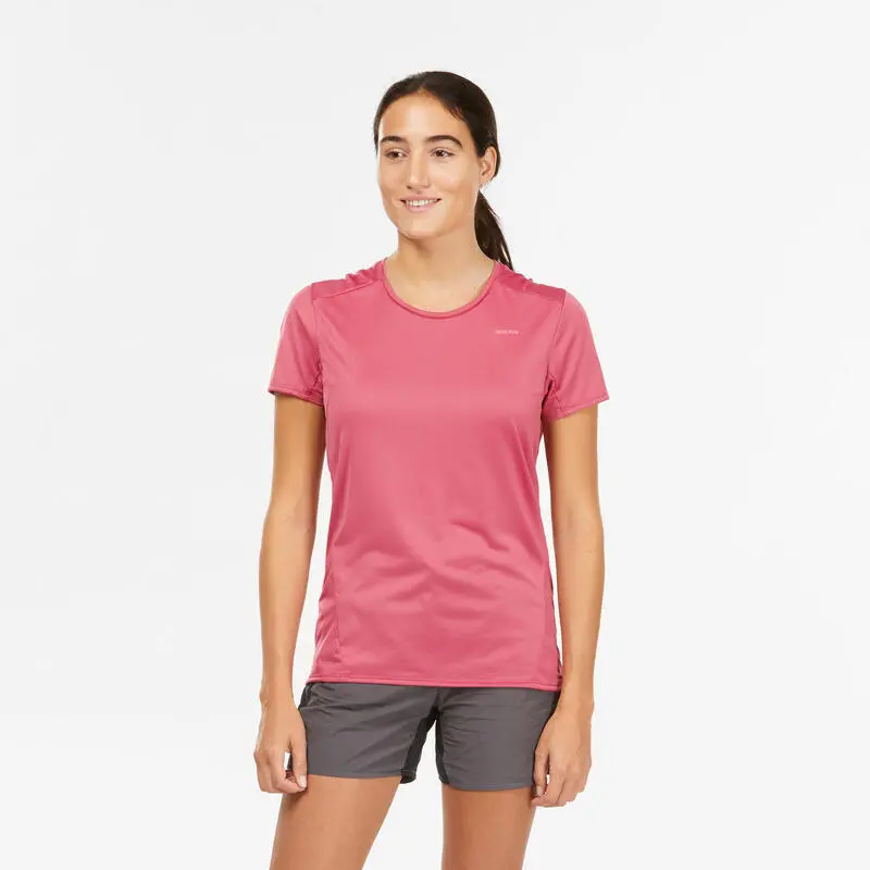 Camiseta De Montaña Y Trekking Manga Corta Mujer Quechua MH100 Gris 6 Camiseta De Montaña Y Trekking Manga Corta Mujer Quechua MH100 Gris - Imagen 6