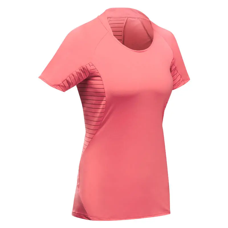 Camiseta De Montaña Y Trekking Manga Corta Mujer Quechua MH500 Rosa 5 Camiseta De Montaña Y Trekking Manga Corta Mujer Quechua MH500 Rosa - Imagen 5