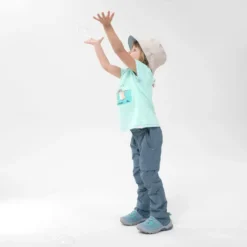 Camiseta De Montaña Y Trekking Manga Corta Niños 2-6 Años Quechua MH100 Verde -ZAS Ventas camiseta de montaa y trekking manga corta nios 2 6 aos quechua mh100 verde 4