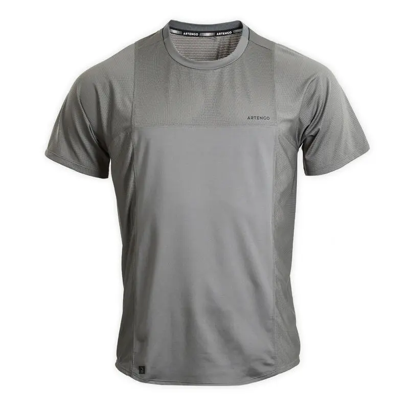 Camiseta De Tenis Manga Corta Hombre Artengo TTS Dry RN Caqui 1 Camiseta De Tenis Manga Corta Hombre Artengo TTS Dry RN Caqui