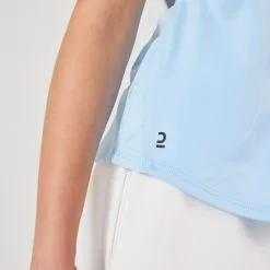 Camiseta De Tenis Manga Corta Niña Artengo 500 Celeste -ZAS Ventas camiseta de tenis manga corta nia artengo 500 celeste 4