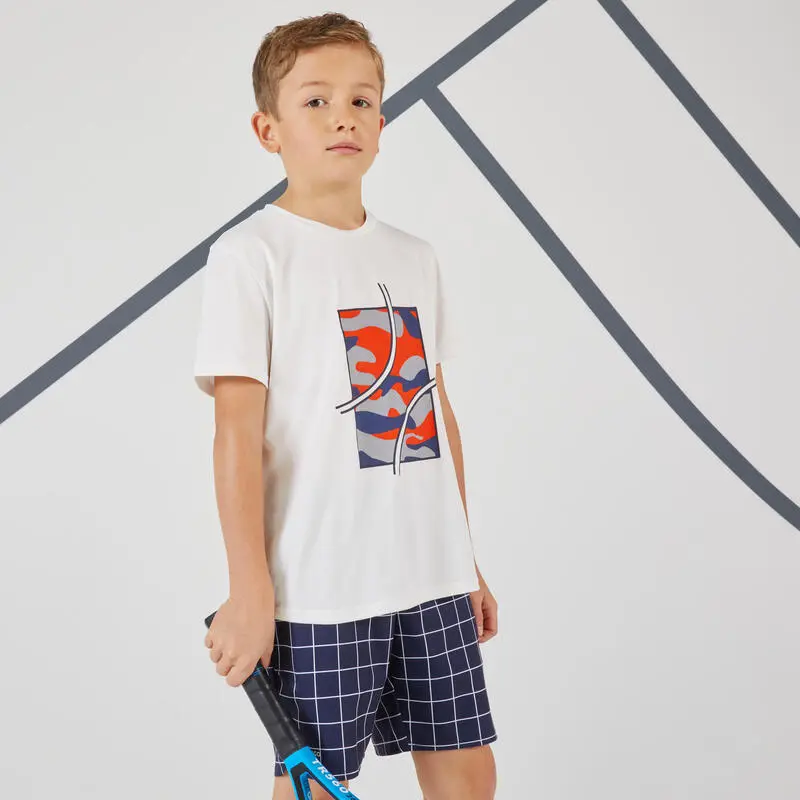 Artengo Camiseta De Tenis Manga Corta Niño TTS100 Kidz Blanco Estampado 6 Artengo Camiseta De Tenis Manga Corta Niño TTS100 Kidz Blanco Estampado - Imagen 6