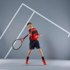Camiseta De Tenis Manga Corta Niños Artengo 500 Rojo Negro -ZAS Ventas camiseta de tenis manga corta nios artengo 500 rojo negro 2