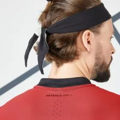 Camiseta De Tenis Manga Corta Slim Con Cuello Hombre Artengo TTS Dry Rojo -ZAS Ventas camiseta de tenis manga corta slim con cuello hombre artengo tts dry rojo 3