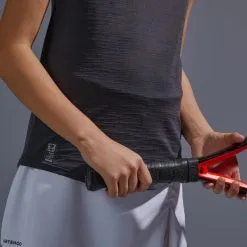 Camiseta De Tenis Sin Mangas Niña Artengo TTK900 Gris Carbón -ZAS Ventas camiseta de tenis sin mangas nia artengo ttk900 gris carbon 3