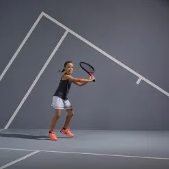 Camiseta De Tenis Sin Mangas Niña Artengo TTK900 Gris Carbón -ZAS Ventas camiseta de tenis sin mangas nia artengo ttk900 gris carbon 4