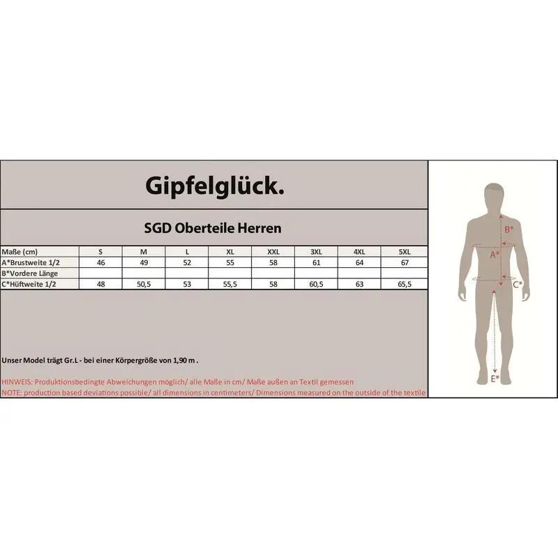 GIPFELGLÜCK Camiseta Funcional Paul Senderismo/exterior/tremetismo Hombres 3 GIPFELGLÜCK Camiseta Funcional Paul Senderismo/exterior/tremetismo Hombres - Imagen 3