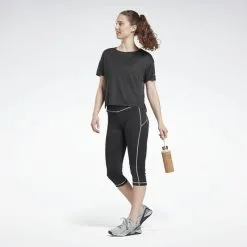 Camiseta Manga Corta Mujer Reebok Logo Negro -ZAS Ventas camiseta manga corta mujer reebok logo negro 2