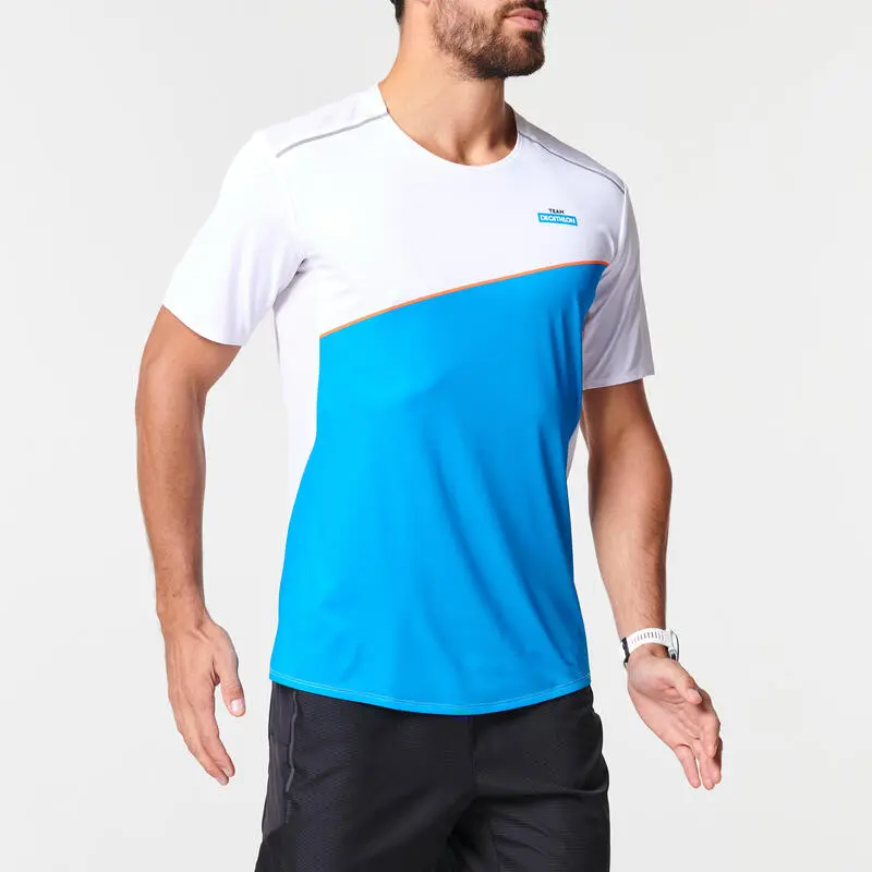 Camiseta Running Manga Corta Transpirable Hombre Kiprun Light Azul 1 Camiseta Running Manga Corta Transpirable Hombre Kiprun Light Azul