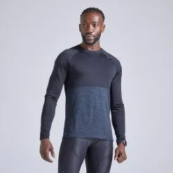 Camiseta Running Transpirable Hombre Kiprun Care Negro