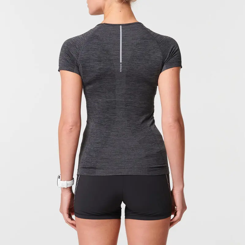 Camiseta Running Transpirable Mujer Kiprun Skincare Negro 2 Camiseta Running Transpirable Mujer Kiprun Skincare Negro - Imagen 2