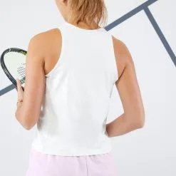 Artengo Camiseta Sin Mangas De Tenis Cuello Redondo Dry Soft Mujer - Dry Blanco Roto -ZAS Ventas camiseta sin mangas de tenis cuello redondo dry soft mujer dry blanco roto 3