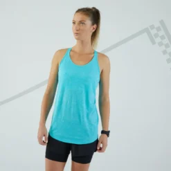 Camiseta Sin Mangas Running Sujetador-top Integrado Mujer - KIPRUN CARE Amarillo -ZAS Ventas camiseta sin mangas running sujetador top integrado mujer kiprun care azul turquesa