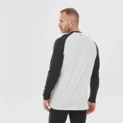 WEDZE Camiseta Térmica De Esquí Hombre - BL 590 Brokovich Lana Merina - Negro Blanco -ZAS Ventas camiseta termica de esqui hombre bl 590 brokovich lana merina negro blanco 2