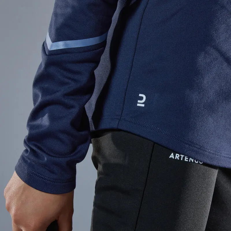 Camiseta Térmica De Tenis Niña Artengo 500 Azul Marino 4 Camiseta Térmica De Tenis Niña Artengo 500 Azul Marino - Imagen 4