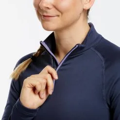 Camiseta Térmica Interior De Esquí Y Nieve 1/2 Cremallera Mujer Wedze 500 Azul -ZAS Ventas camiseta termica interior de esqui y nieve 12 cremallera mujer wedze 500 azul 3