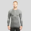 Camiseta Térmica Interior De Esquí Y Nieve Lana Merina Hombre Wedze Ski 900 Gris