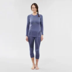 Camiseta Térmica Interior De Esquí Y Nieve Mujer Wedze BL 980 Azul -ZAS Ventas camiseta termica interior de esqui y nieve mujer wedze bl 980 azul 4