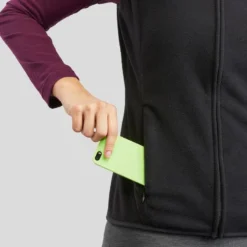 Chaleco Polar De Montaña Y Trekking Mujer Quechua MH120 Negro -ZAS Ventas chaleco polar de montaa y trekking mujer quechua mh120 negro 4